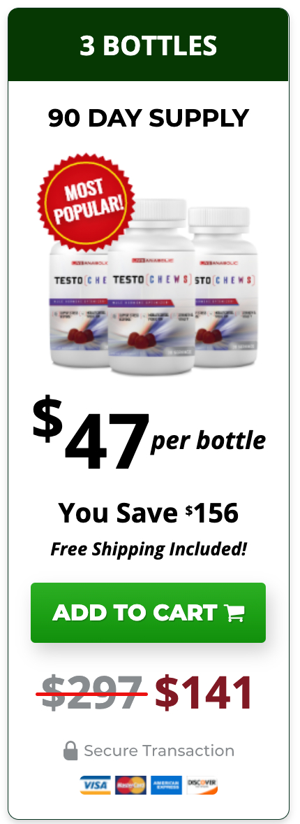 TestoChews - 3 Bottles